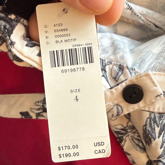 NWT Maeve Strappy Jumpsuit Pattern Light Pink Navy Size 4 Floral Anthro - Picture 13 of 14